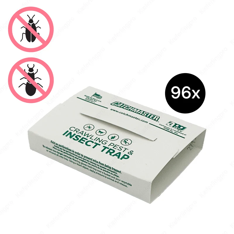 Catchmaster Universal Insektenfalle 724F - 96 Stück (24 x 4) – gegen Schaben, Fischchen & Co.