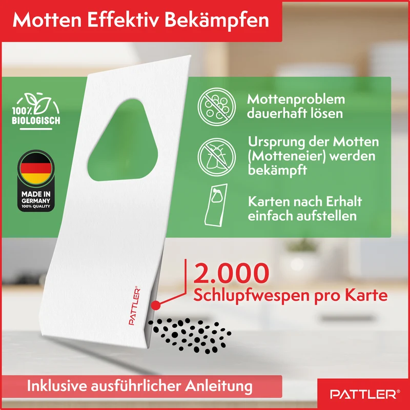 Schlupfwespen gegen Kleidermotten