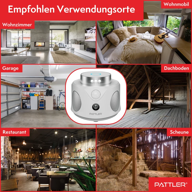 360° Ultraschall Mäuseabwehr