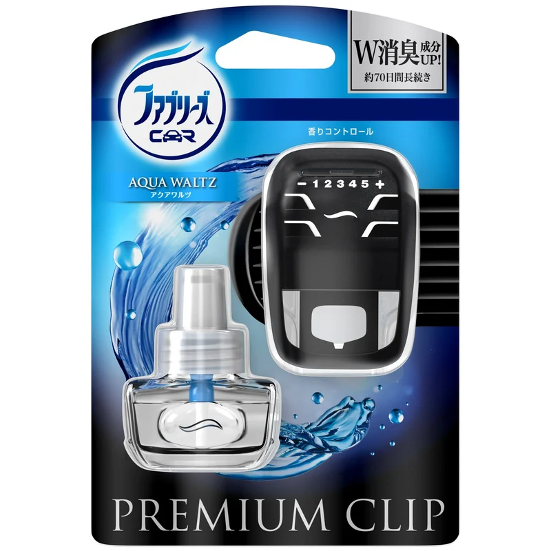 Febreze Car Premium Clip Aqua Waltz Bottle 7 mL