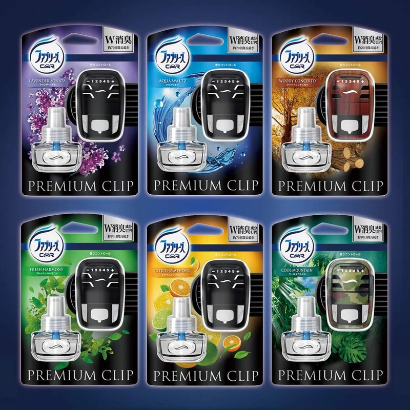 Febreze Car Premium Clip Aqua Waltz Bottle 7 mL