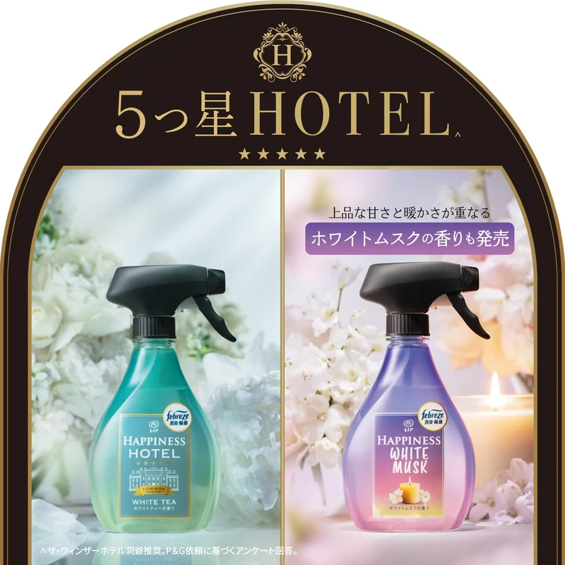 Febreze Lenor Happiness Hotel White Tea Scent Refill 610 ml