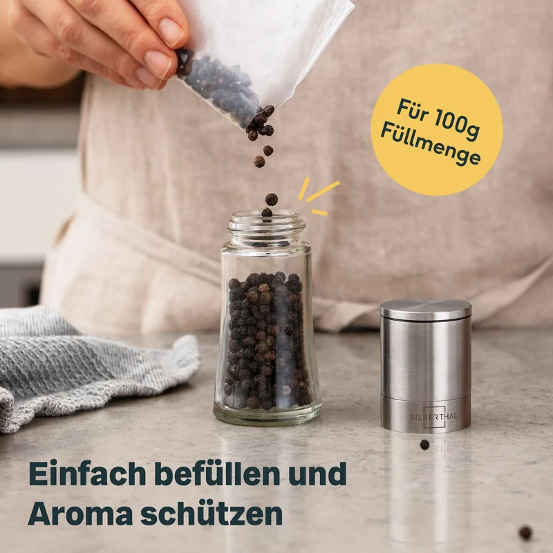 Gewürzmühle + Muskatmühle Set