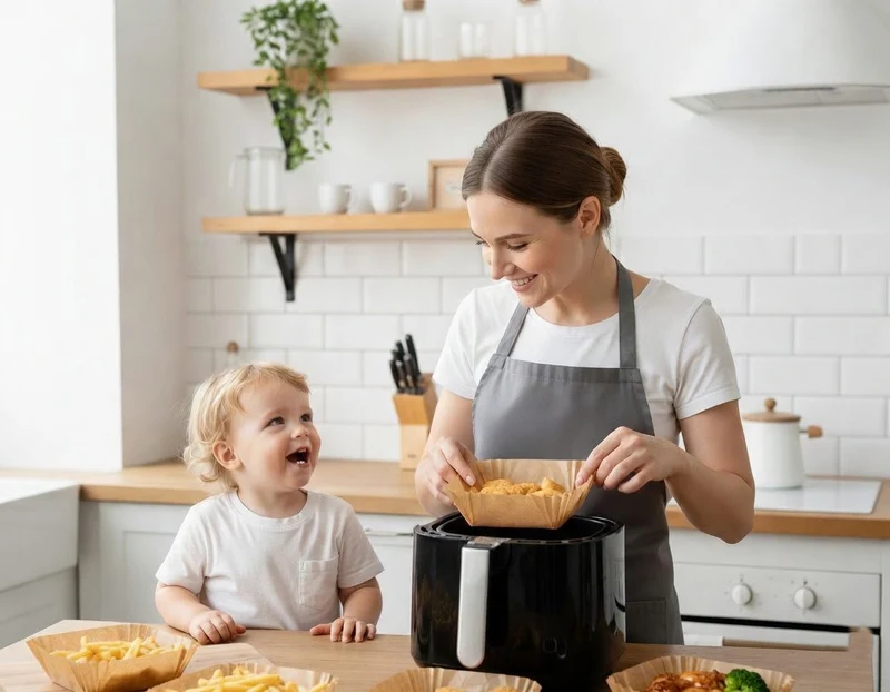 Airfryer bakpapier, 100 stuks