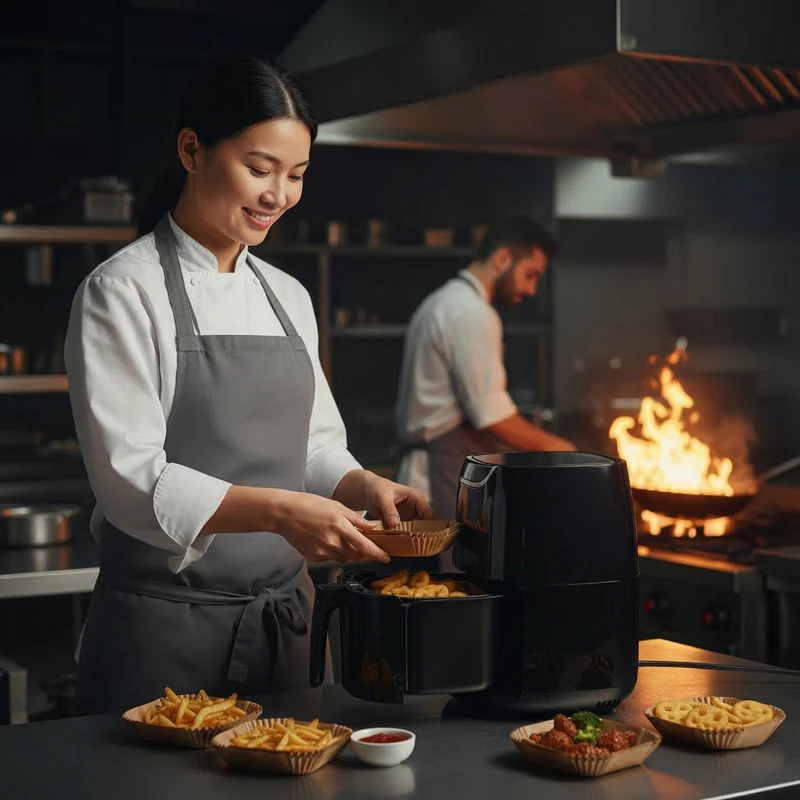 Airfryer bakpapier, 100 stuks