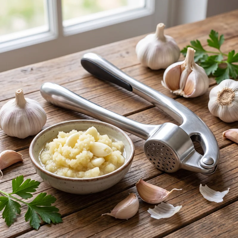 Stainless Steel Garlic Press
