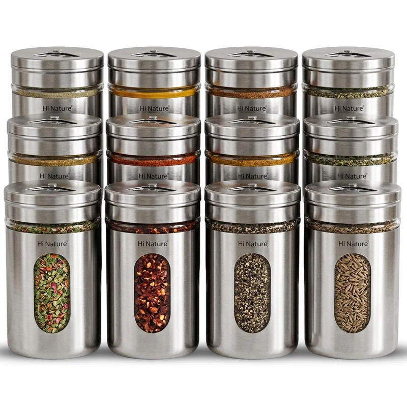 Spice Jars, Set of 12