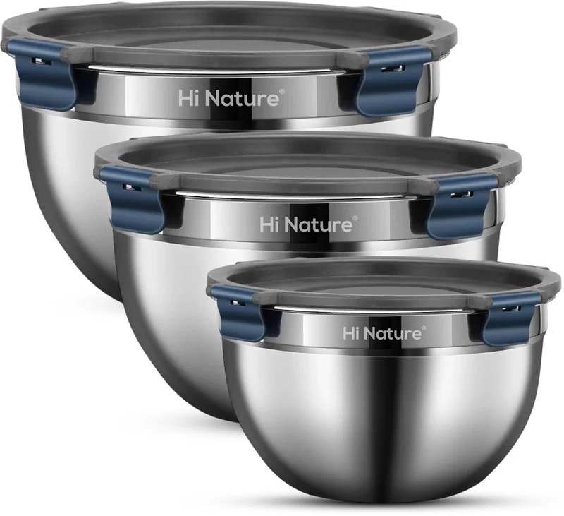 Mixing Bowls with Clip-Lock Lids