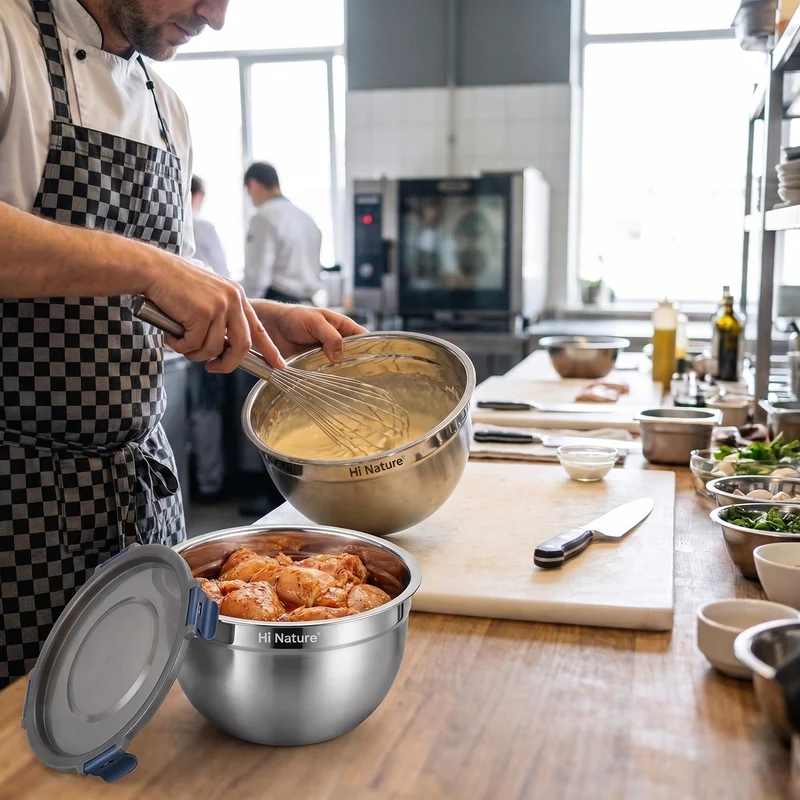 Mixing Bowls with Clip-Lock Lids