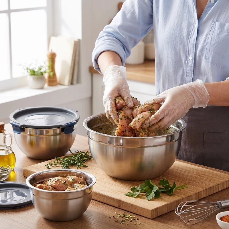 Mixing Bowls with Clip-Lock Lids