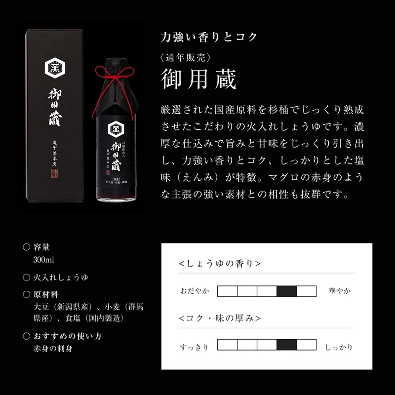 Kikkoman Goyogura Premium Brewed Soy Sauce Gift Box (1 Bottle)
