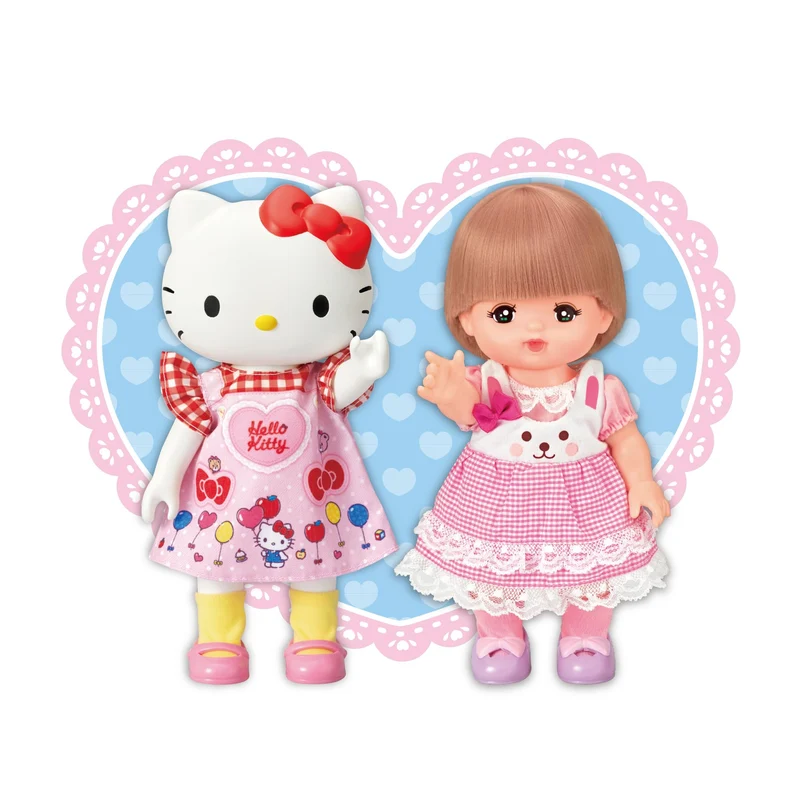 Pilot Mell-chan Doll Set “Care-Loving Hello Kitty” (Ages 1.5+)