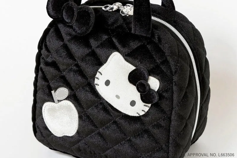 Hello Kitty × BRILMY Quick-View Velvet Black Cosmetic Pouch Book