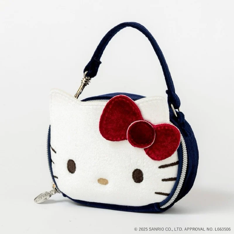 HELLO KITTY × BRILMY Vertical Lip Mini Cosmetic Pouch Book (Velour Ver )