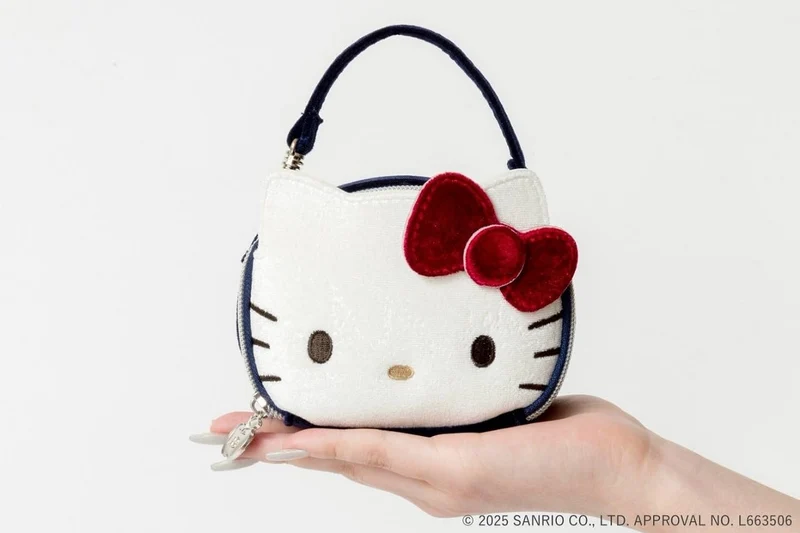 HELLO KITTY × BRILMY Vertical Lip Mini Cosmetic Pouch Book (Velour Ver )