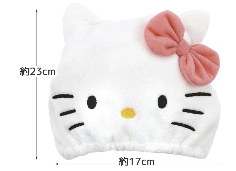 Hello Kitty Quick-Dry Hair Towel Cap for Girls