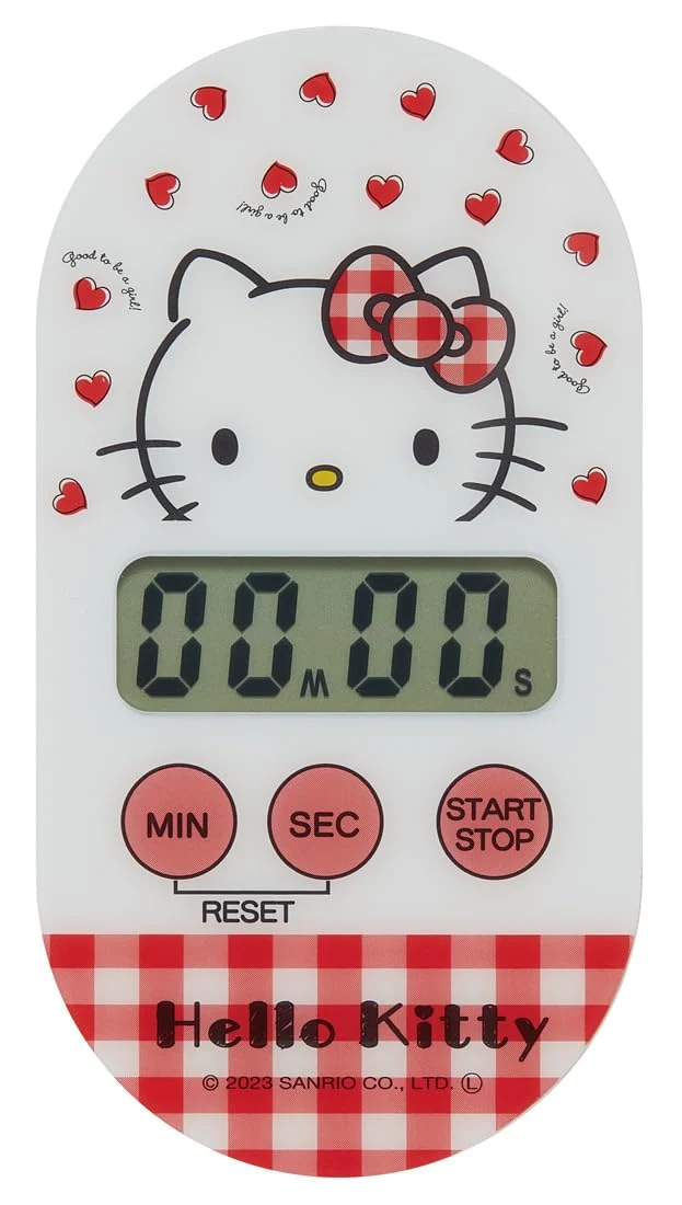 Hello Kitty Red Heart Magnetic Kitchen Timer