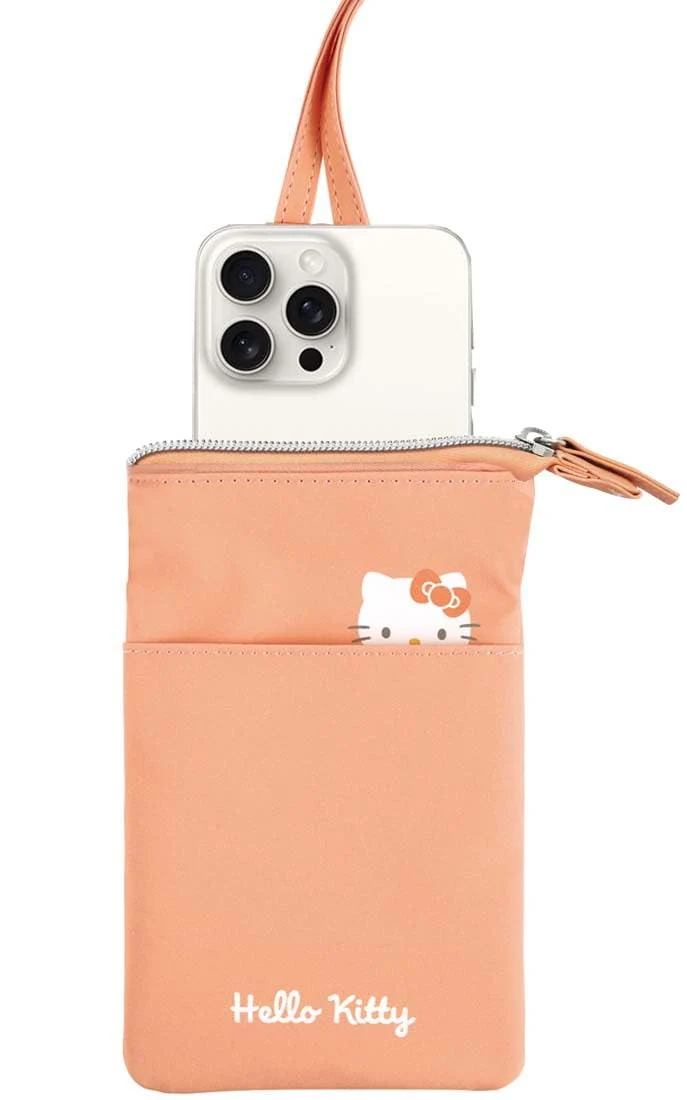 Hello Kitty Zippered Crossbody Smartphone Pouch (Skater ZSP1-A)