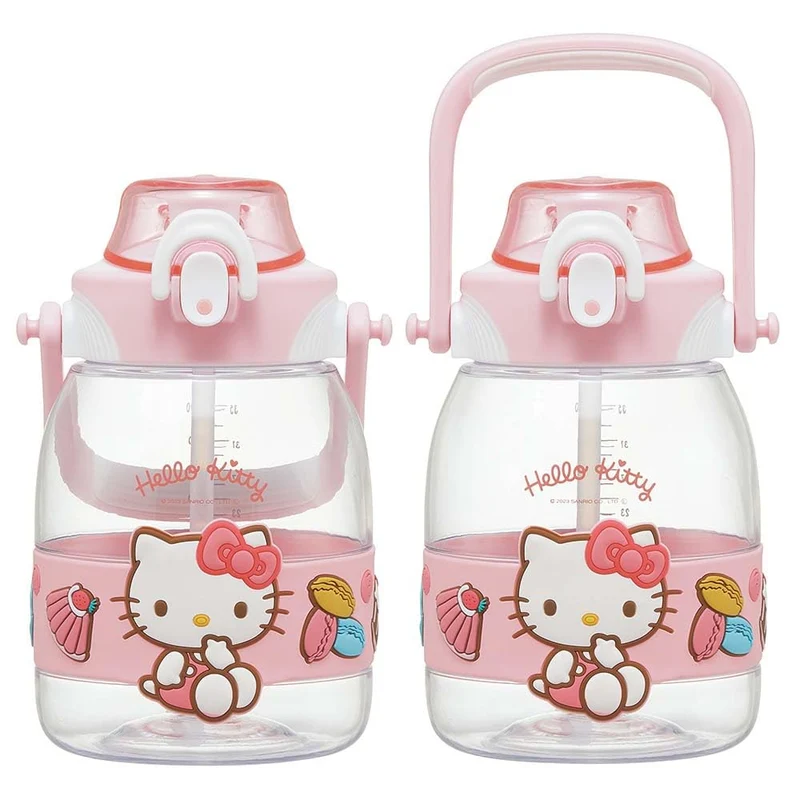 Skater 1 2L Straw Hopper Water Bottle for Girls – Sanrio Hello Kitty