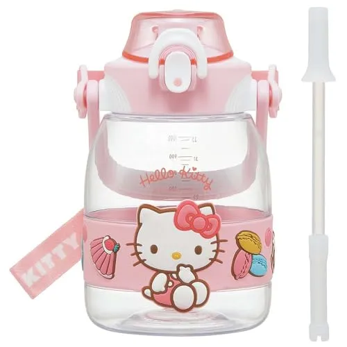 Skater 1 2L Straw Hopper Water Bottle for Girls – Sanrio Hello Kitty