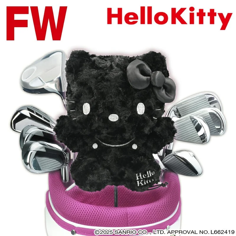 Hello Kitty Fairway Wood Headcover Black (Licensed)