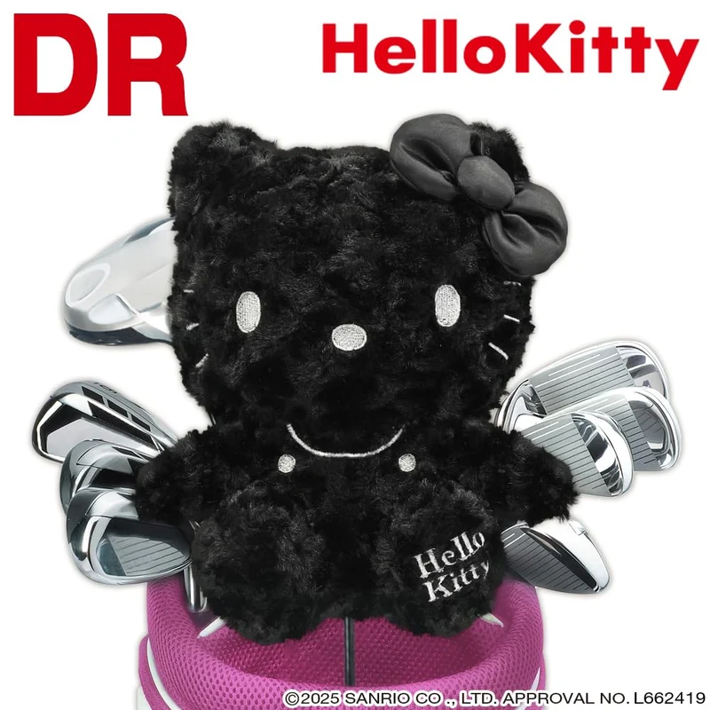 Hello Kitty Driver Headcover (Black) — Fits 460cc