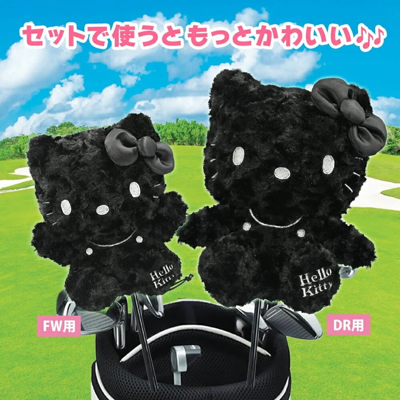 Hello Kitty Driver Headcover (Black) — Fits 460cc
