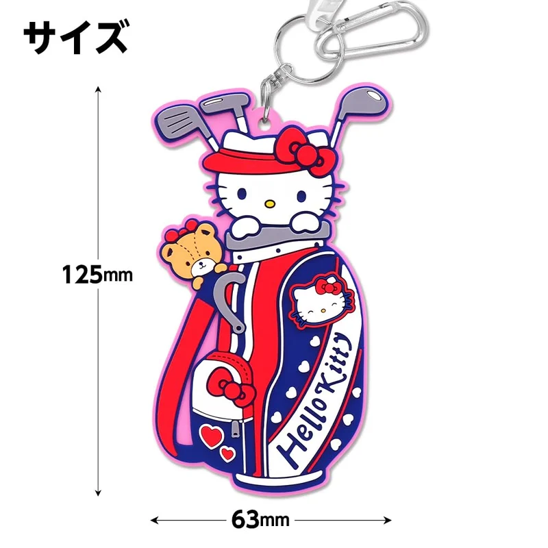 Hello Kitty Rubber Golf Name Plate — Official Sanrio-Licensed Product