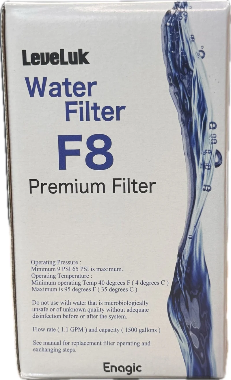 Enagic F8 High Grade Water Filter for Leveluk K-8 Oxidizing Machine KANGEN8 set of three