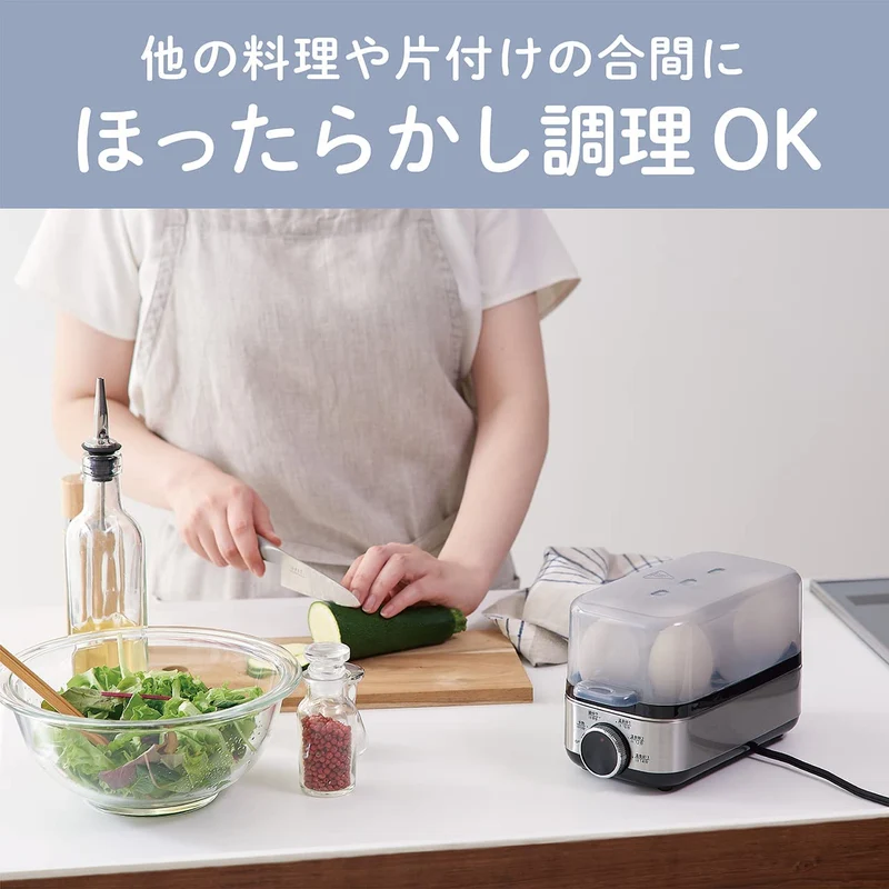 Koizumi Egg Steamer Plus Kes-0401/S Boiled Egg Sliver 100V