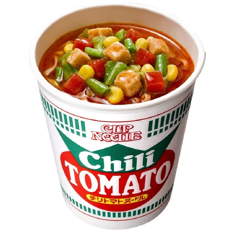 Nissin Cup Noodle Chili Tomato 76g X 20 Cups Made In Japan