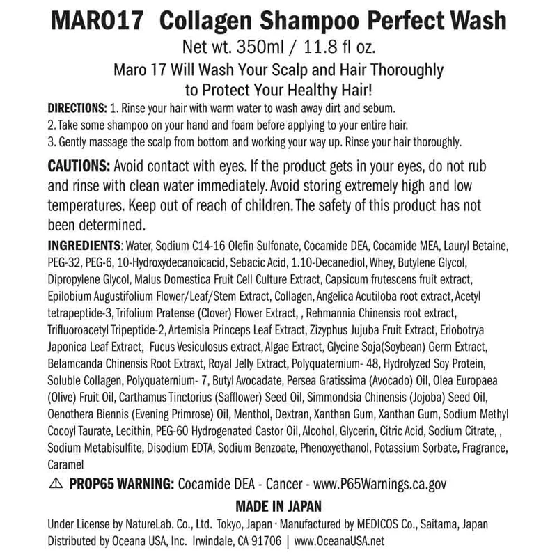 MARO 17 Collagen Hair Shampoo Perfect Wash for Men