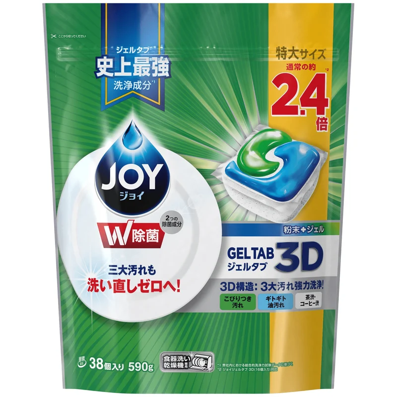 P&G JOY JOY Gel-Tab 3D Extra Large 1 bag (38 pcs.) Dishwasher detergent