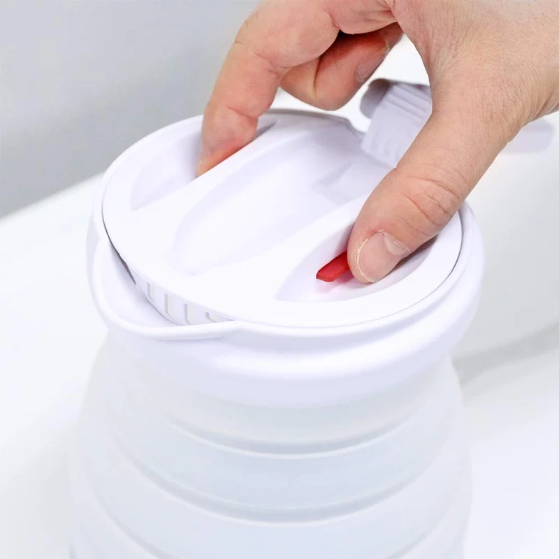 Miyoshi Collapsible Electric Kettle White 800ml for 2-3 persons MBE-TK03/WH
