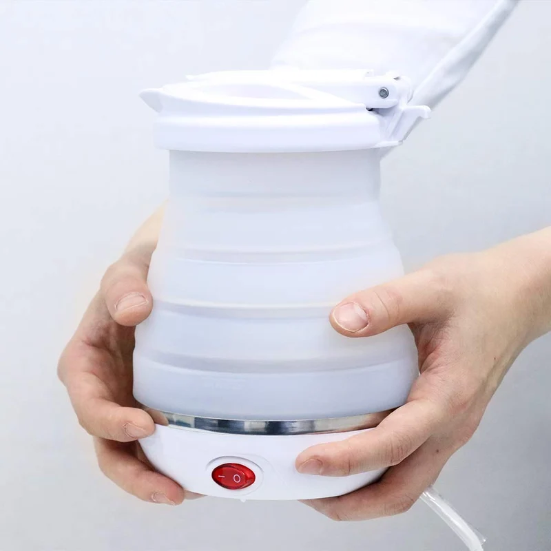 Miyoshi Collapsible Electric Kettle White 800ml for 2-3 persons MBE-TK03/WH