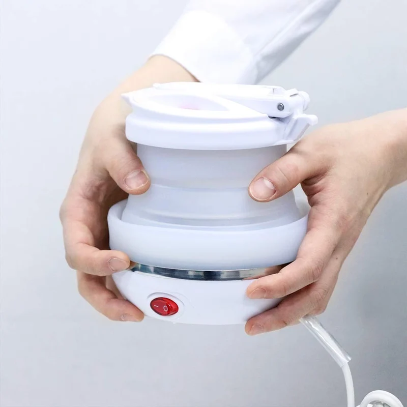 Miyoshi Collapsible Electric Kettle White 800ml for 2-3 persons MBE-TK03/WH