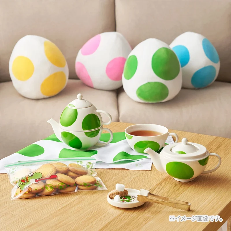 Super Mario Yoshi Teapot & Cup Set Porcelain Nintendo TOKYO