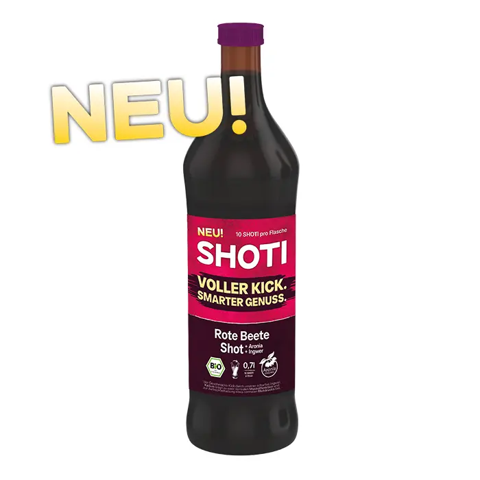 Bio Rote Beete Shot mit Ingwer & Aronia – SHOTI 700 ml