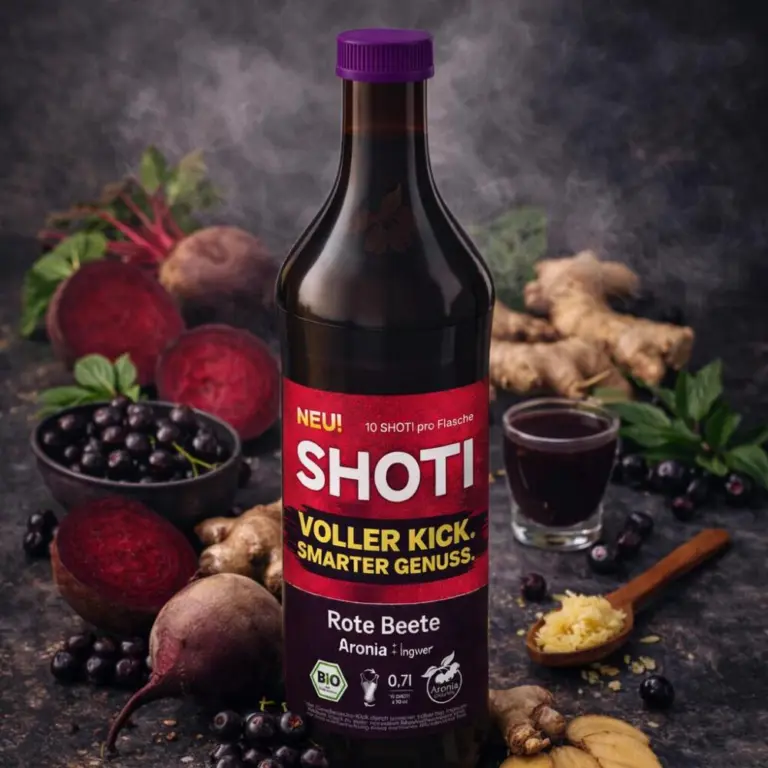 Bio Rote Beete Shot mit Ingwer & Aronia – SHOTI 700 ml