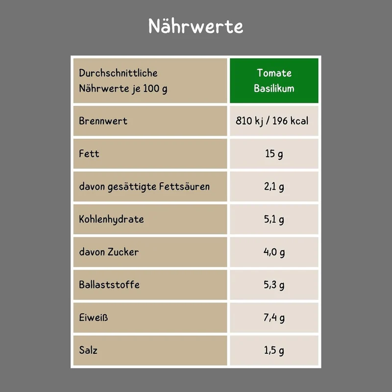 Bio Brotaufstrich Tomate-Basilikum – 6 × 135 g