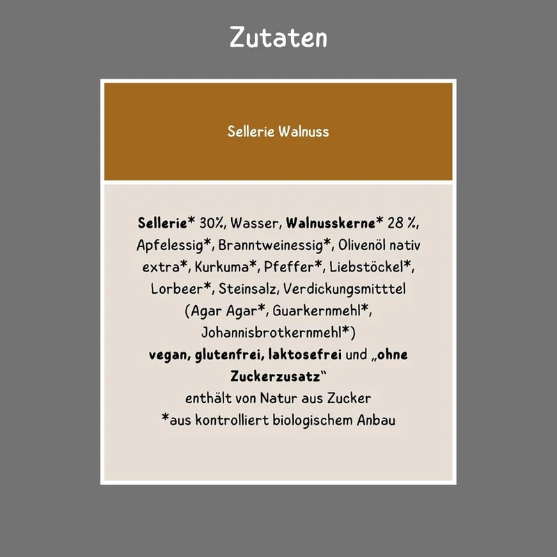 Bio Brotaufstrich Sellerie-Walnuss – 6 × 135 g