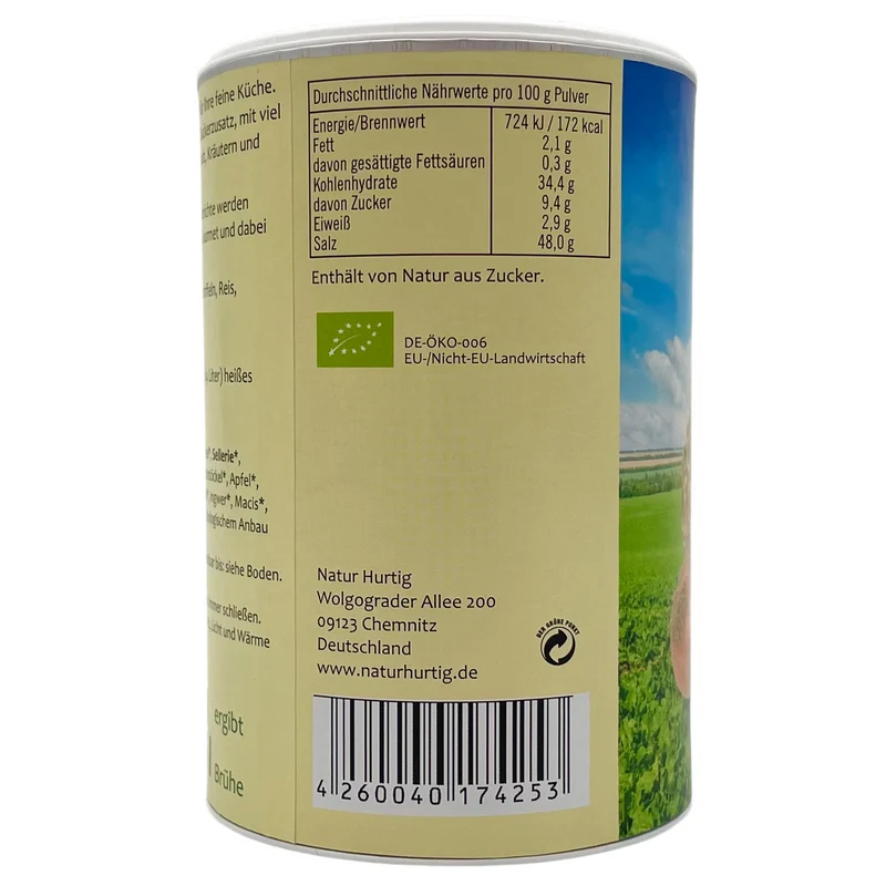 Bio Gemüsebrühe ohne Hefe – Natur Hurtig 275 g