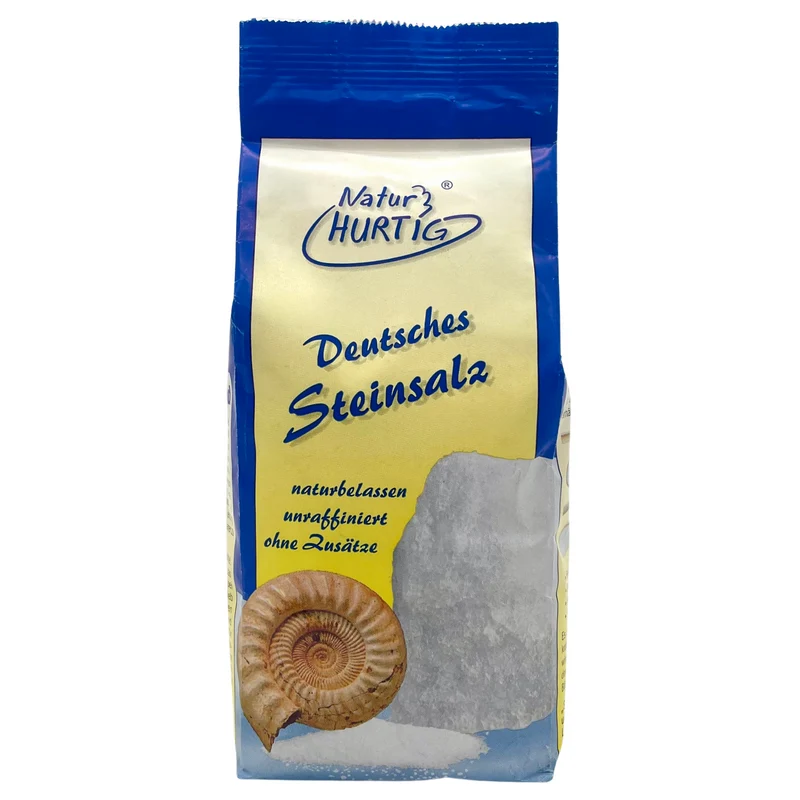 Feines Steinsalz aus Deutschland 1 kg – Natur Hurtig