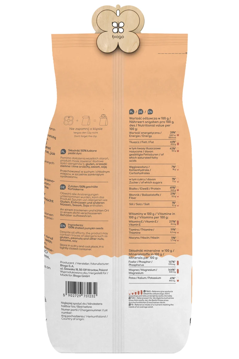 Kürbiskerne 1 kg BIOGO