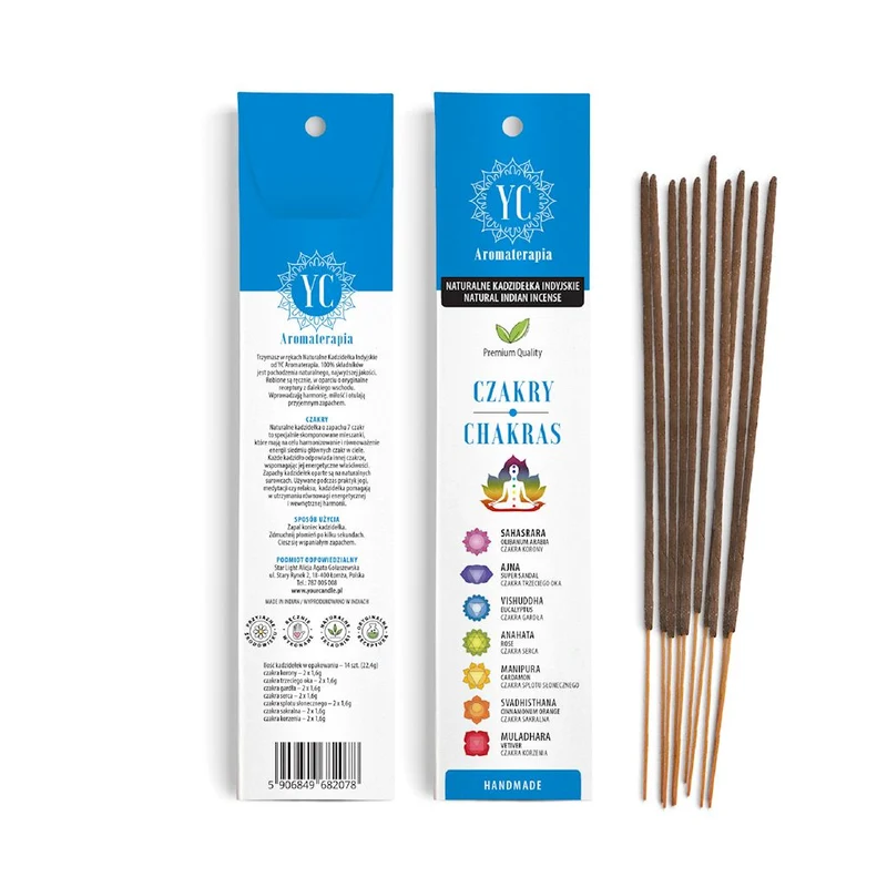 INDIANISCHE CHAKRA-TABELLEN (14 Stück) 22 g - IHRE KERZE