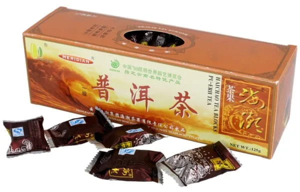 Meridian Pu-Erh Roter Tee Würfel 125G