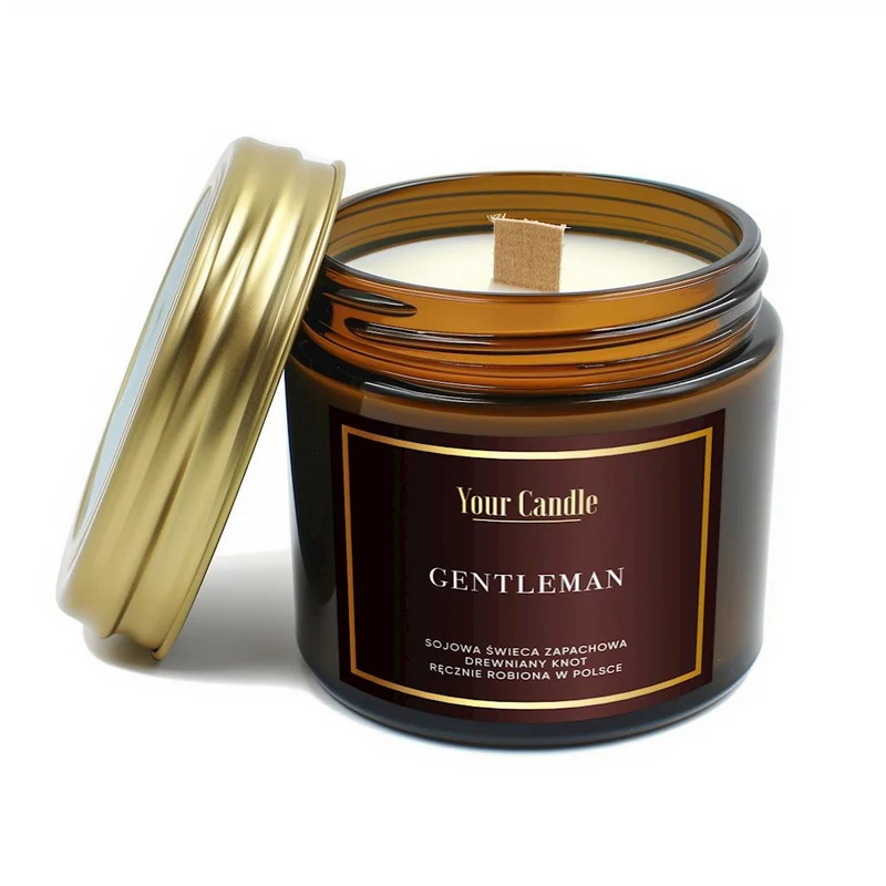 SOJA-Duftkerze MIT Bäumchen GENTLEMAN 120 ml - IHRE KERZE