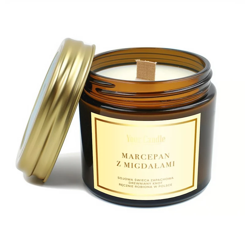 SOJA-Duftkerze MIT BAUMKERZE Marzipan und Mandeln 120 ml - IHRE KERZE