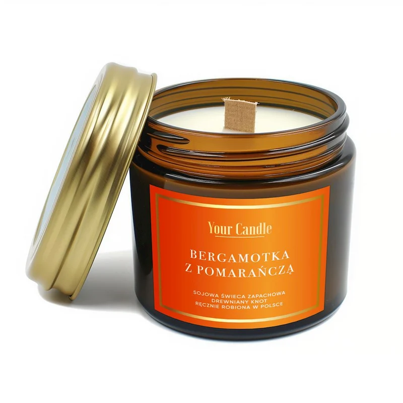 SOJA-Duftkerze MIT BAUMKERZE BERGAMOTTE UND ORANGE 120 ml - IHRE KERZE