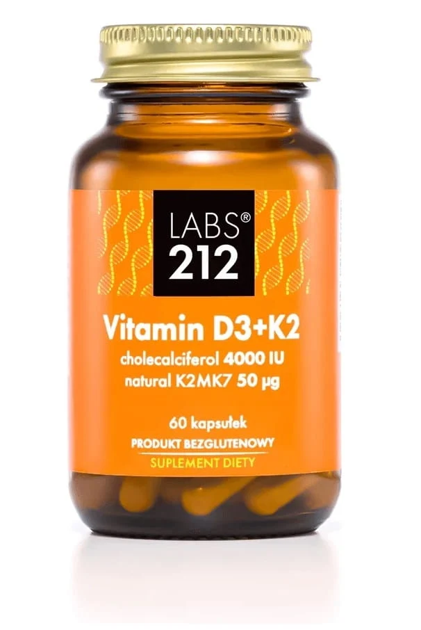 Vitamin D3 4000 IU + K2 (60 Kapseln)
